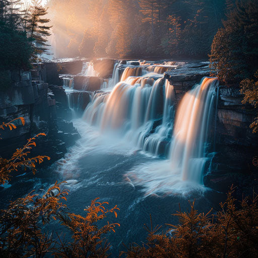 Blackwater Falls, West Virginia, smooth water