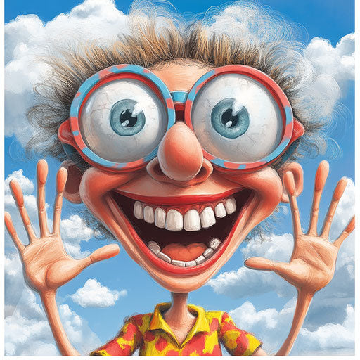 Humorous caricature of classroom rules with human characteristics