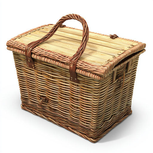 Realistic clipart of a hamper, high resolution, isolated