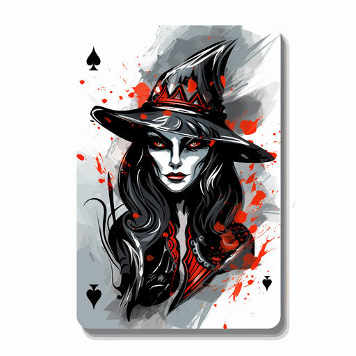 Chiaroscuro Art: card clipart on white background