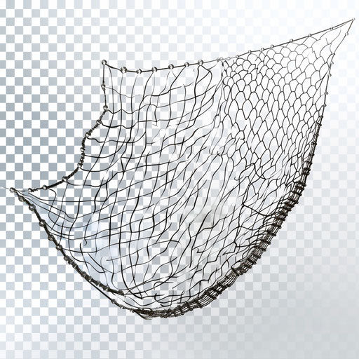 Net clipart in a photorealistic style on flat white background