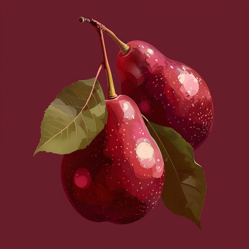 Luminous effect on rich burgundy backdrop