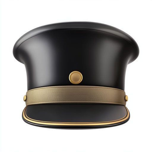 Realistic illustration of a chauffeur hat