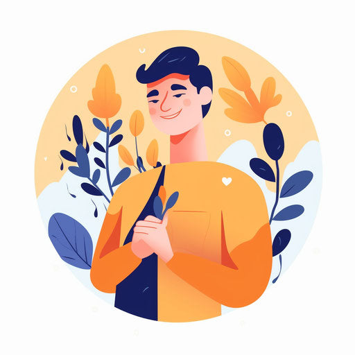 Honesty clipart in the minimalist style, on white background