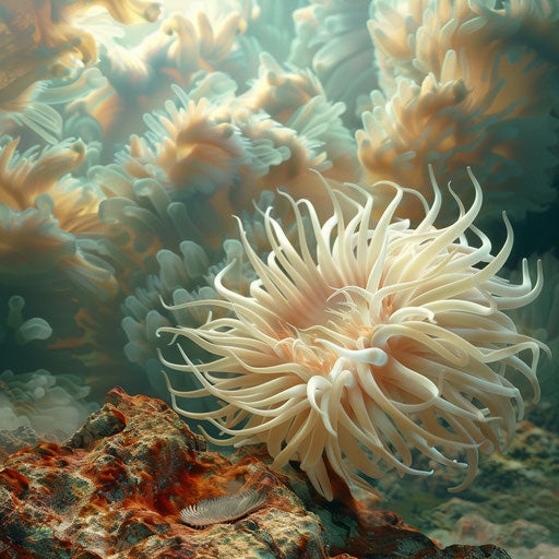 Sea anemone standing majestically in a reef