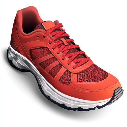Realistic running shoes clipart, high resolution, isolated