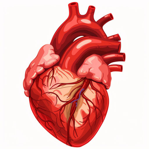 Heart cartoon clip art image 1 Credit $1, human anatomy style