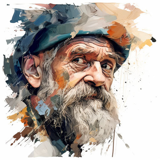 Clip art design in the style of Oil painting