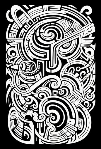 Tribal design ideas, best geometric images in the style of Maori art