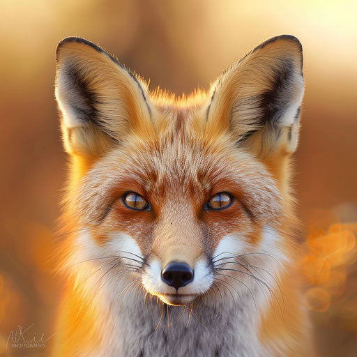 Red fox close-up with soft lighting, expressive eyes, in the style of Roeselien Raimond
