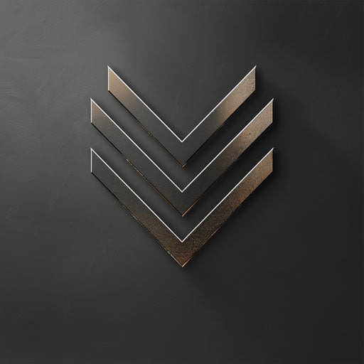 Modern welding logo with clean lines on dark grey background