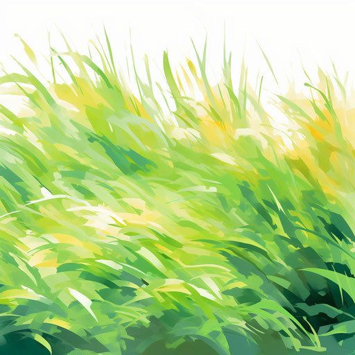 Grass illustration in the style of Impressionistic Art