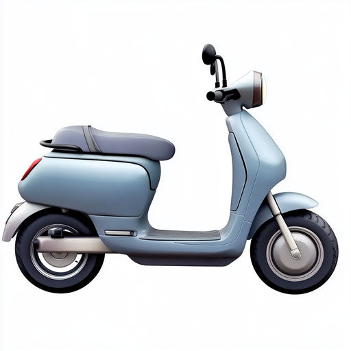 Realistic clipart of an electric scooter isolated