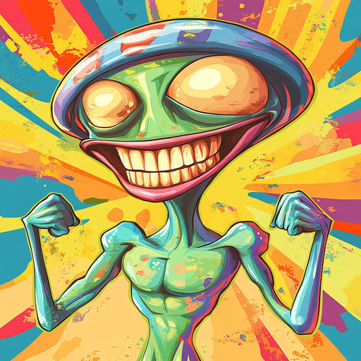 Personalized Ufo Caricature Clipart for Special Occasions