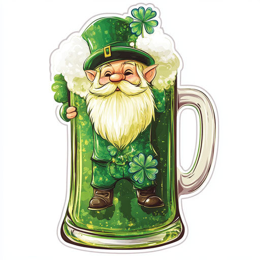 Cute digital stickers design for St. Patrick's Day sublimation