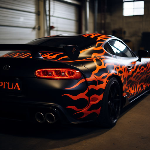 Flame decals for mark 4 supra