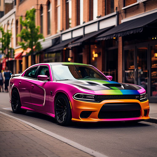 Hellcat Charger: Rainbow Colors