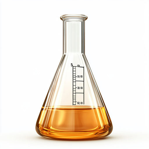 Realistic illustration of beakers, high resolution, isolated