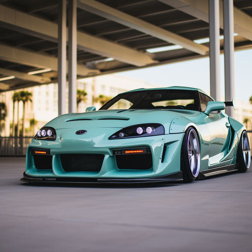 Classic Seafoam Green Toyota Supra