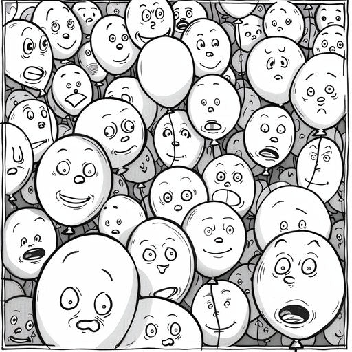 Indulge in Balloon Colouring Pages - Creative Bliss