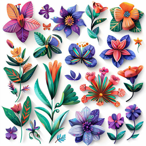 Clipart in a photo realistic style on flat white backdrop