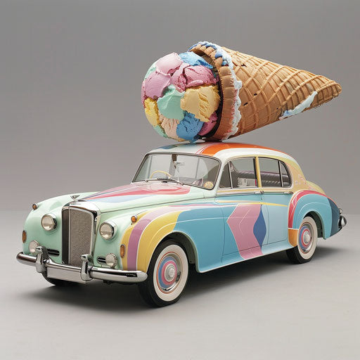1954 Bentley R Type Continental transformed into an ice cream truck