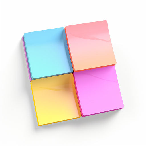 Sticky note clipart in the style of Pastel Colors Art, on a white background