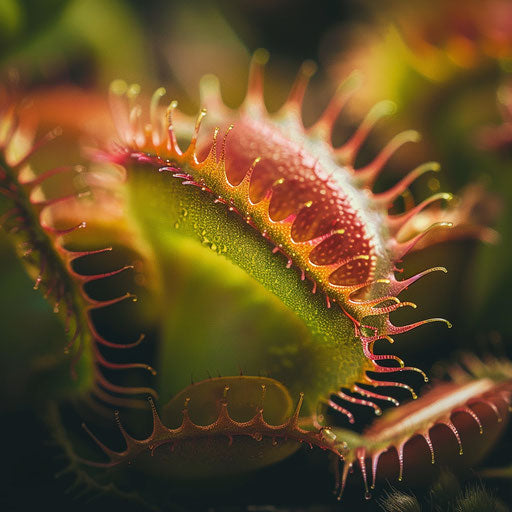 Details and textures of a Venus flytrap