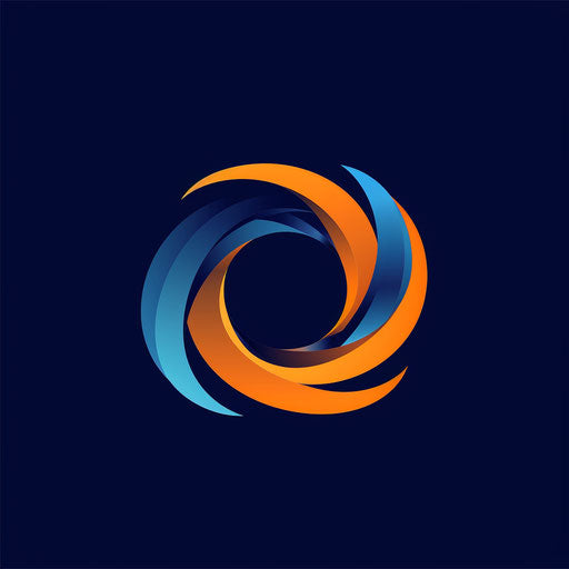 Abstract emblem of unity and strength in a circular logo