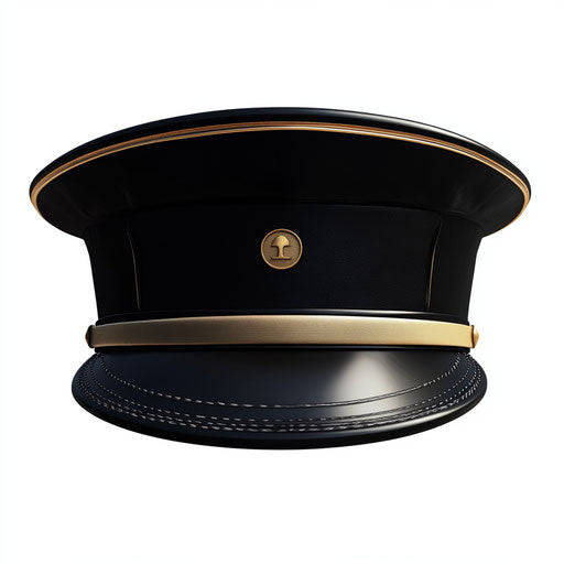 Realistic illustration of a chauffeur hat