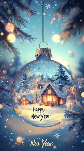 Festive Images On Happy New Year Greeting Templates