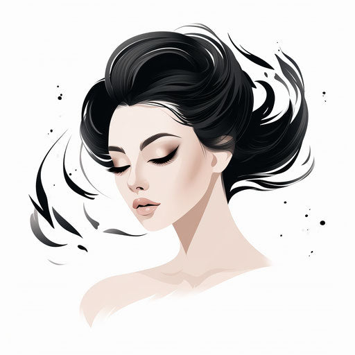 Minimalist illustration on white background