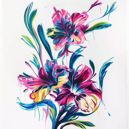 Unique Floral Tattoo Drafts