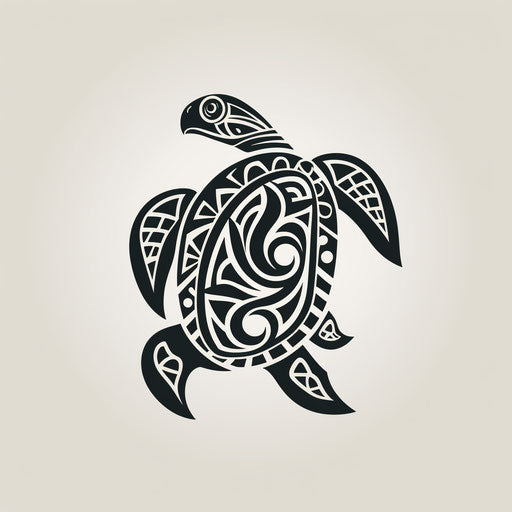 Maori turtle tattoos vectors free, intricate minimalism style