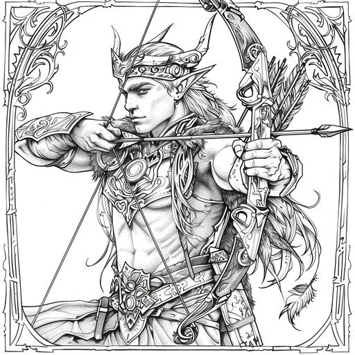 Elf archer ready for action