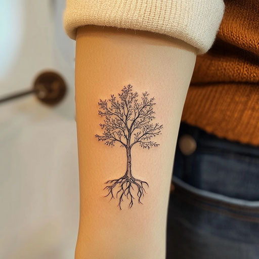 Flat clipart style tattoo sketch for cute little tattoos