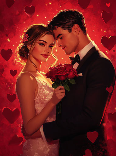 Elegant romance in love