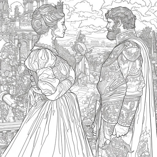 Historical scenes with rich details and textures