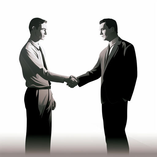 Trust clipart in the style of Chiaroscuro Art, on a white background