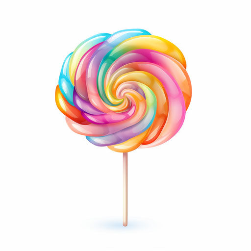 Lollipop drawing in the style of Pastel Colors Art