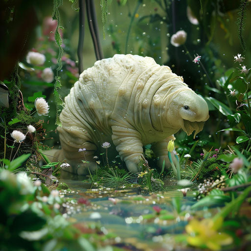 Tardigrade in an enchanted microcosm