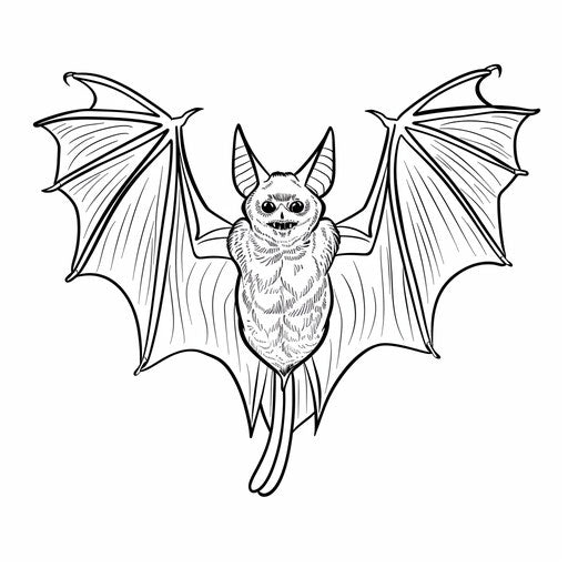 Bat in flight