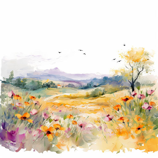 Border clipart png in the style of Impressionistic Art