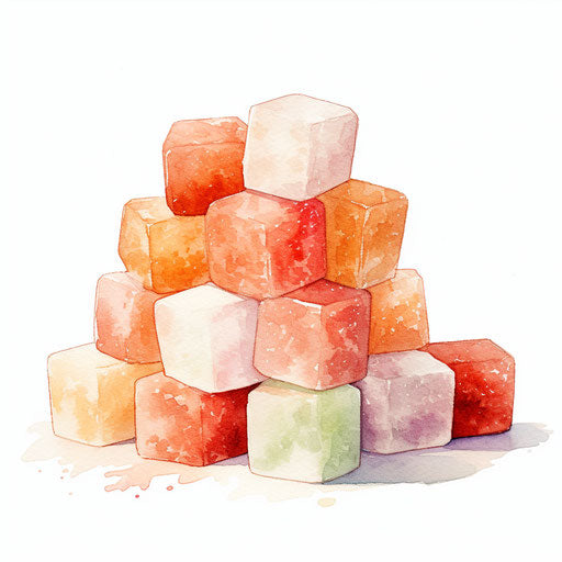 Sugar illustration in the style of Impressionistic Art