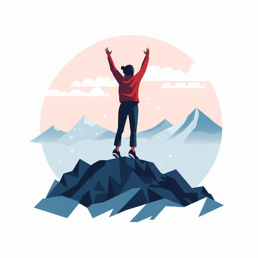 Minimalist Style Alarm Clock Clipart on White Background