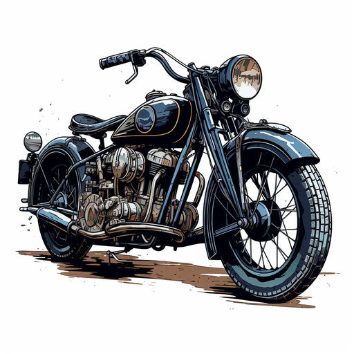 Motor clipart in the style of Chiaroscuro Art, on a white background