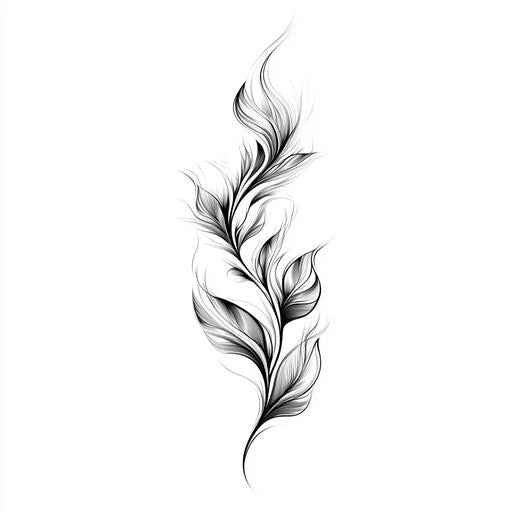 Exquisite neck tattoos with ethereal feathers and smoke design