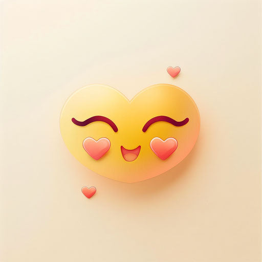 Adorable face with heart eyes