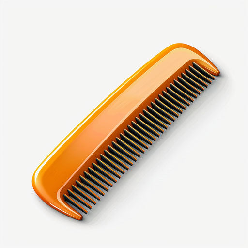Realistic comb clipart on a flat white background