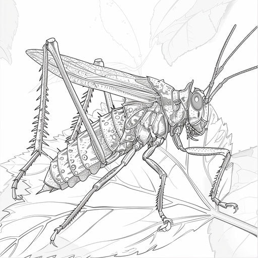 Leaf insect camouflaged on a leaf